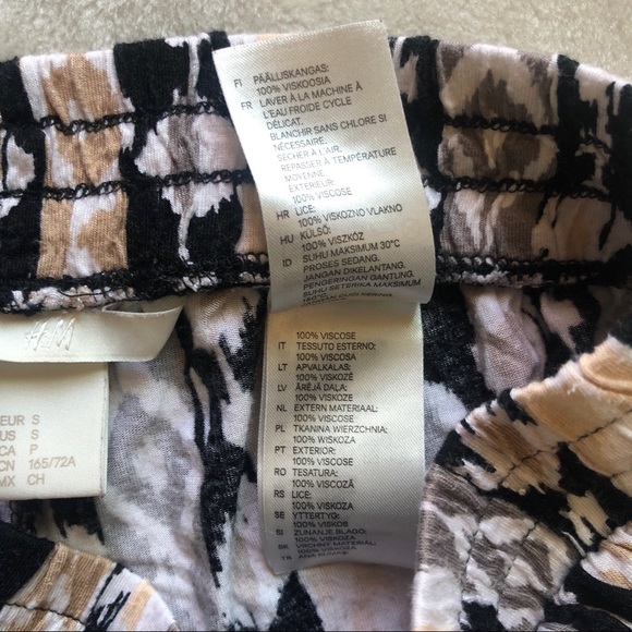 H&M Comfy Aztec Stripes Print Harem Pants Size Small - Picture 8 of 11